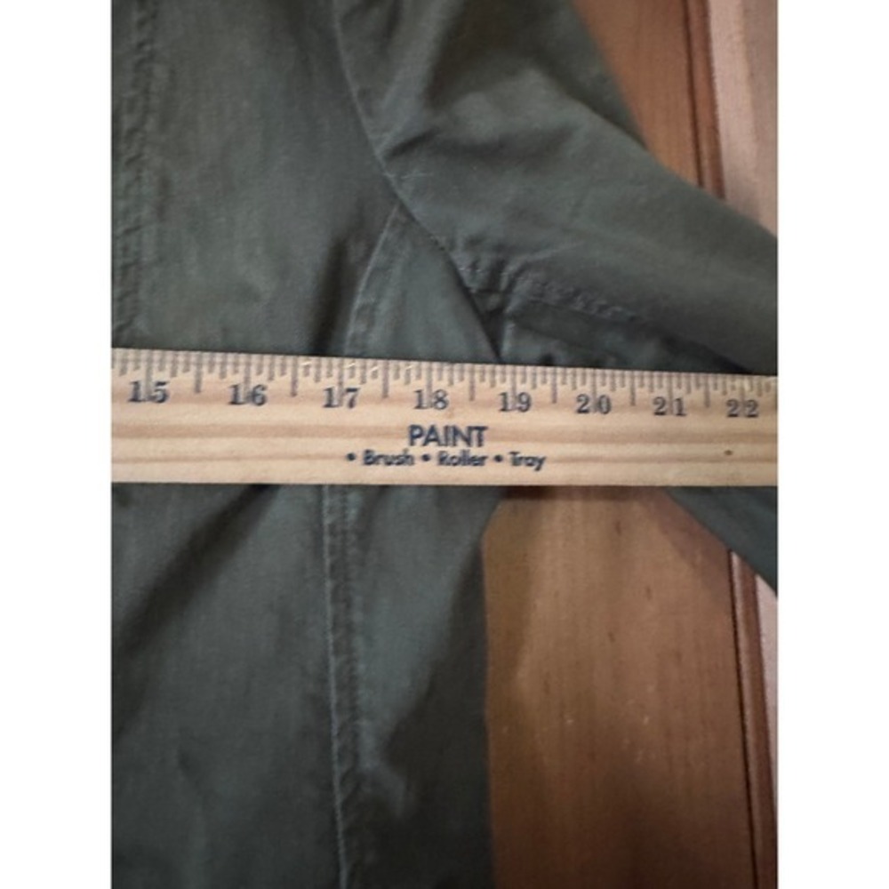 Chicos Military Style Jacket Embellished Olive Green Women's 12/14 Size 2 - Picture 7 of 11
